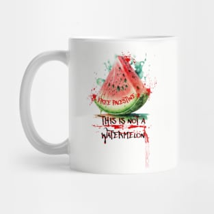 Free Palestine Watermelon ( This is NOT A WATERMELON) Mug